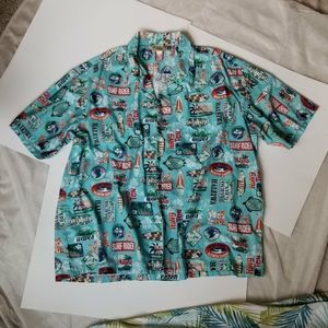 & K Fashion Made in Hawaii brand aloha shirt.